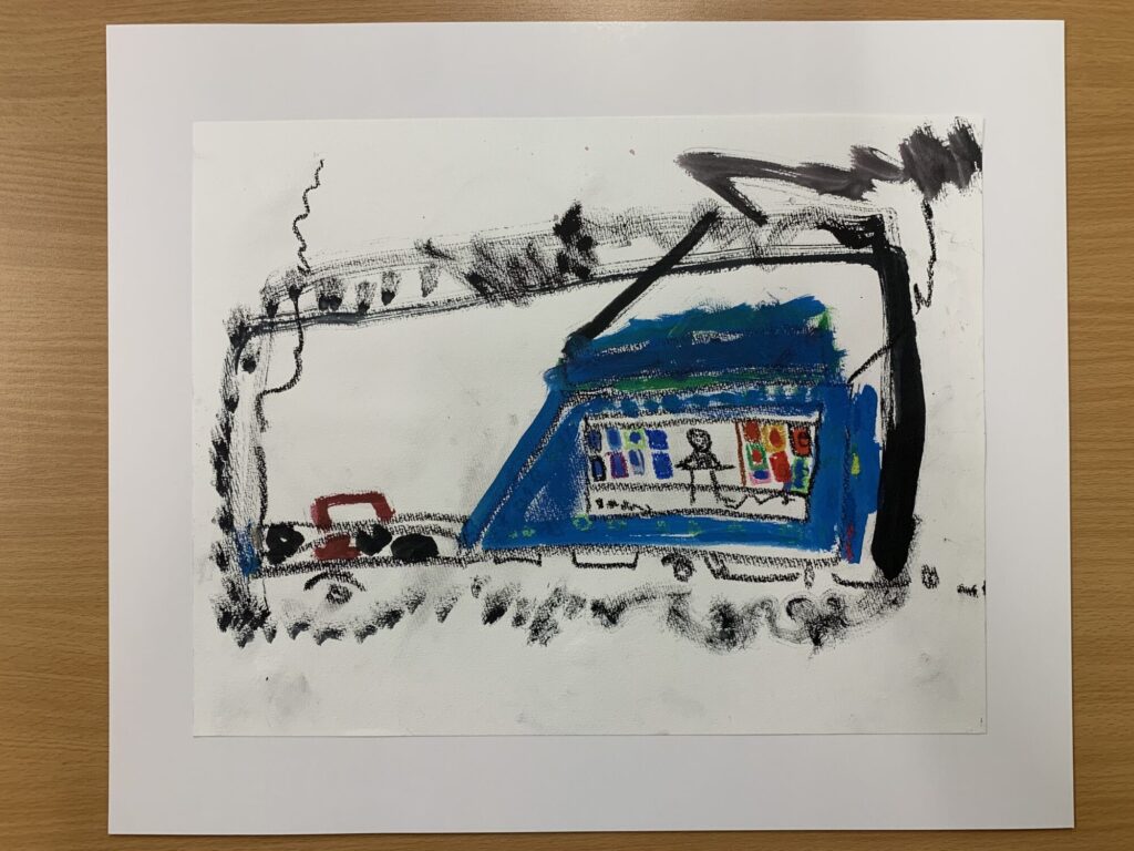 えほんをはこぶくるま