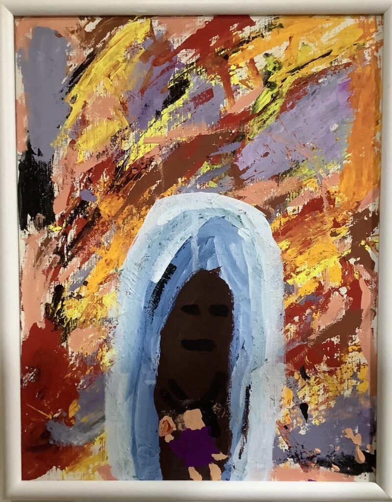 火にみせられた少女