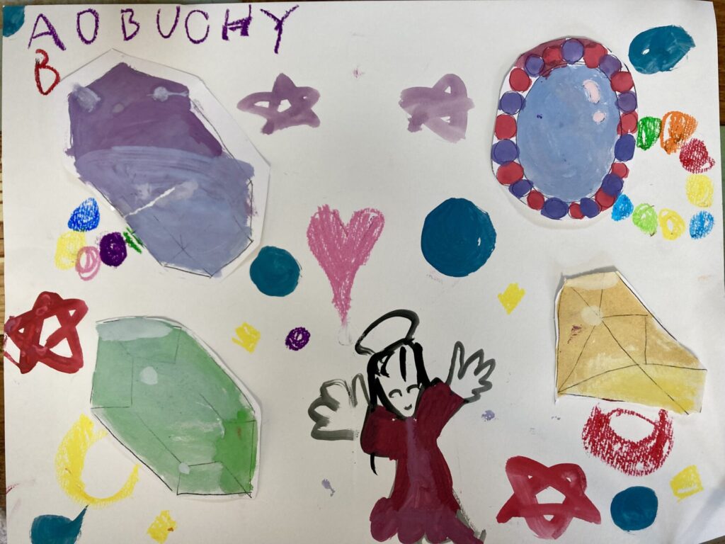 ほうせきをみつけてラッキー！