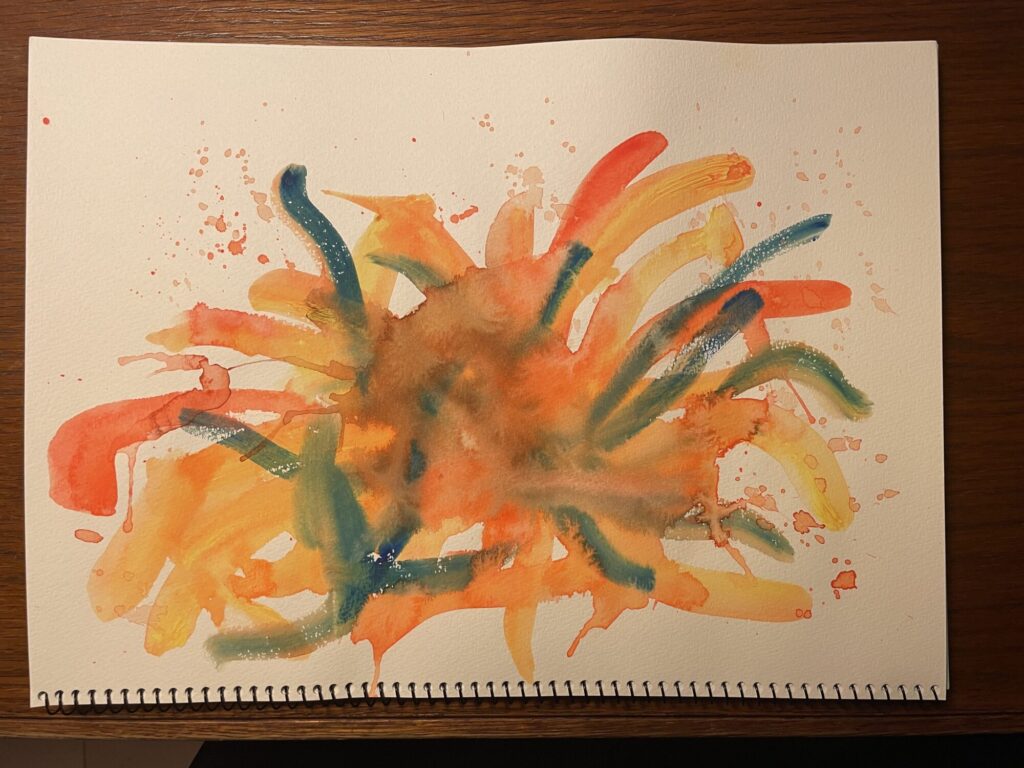 初めての抽象画