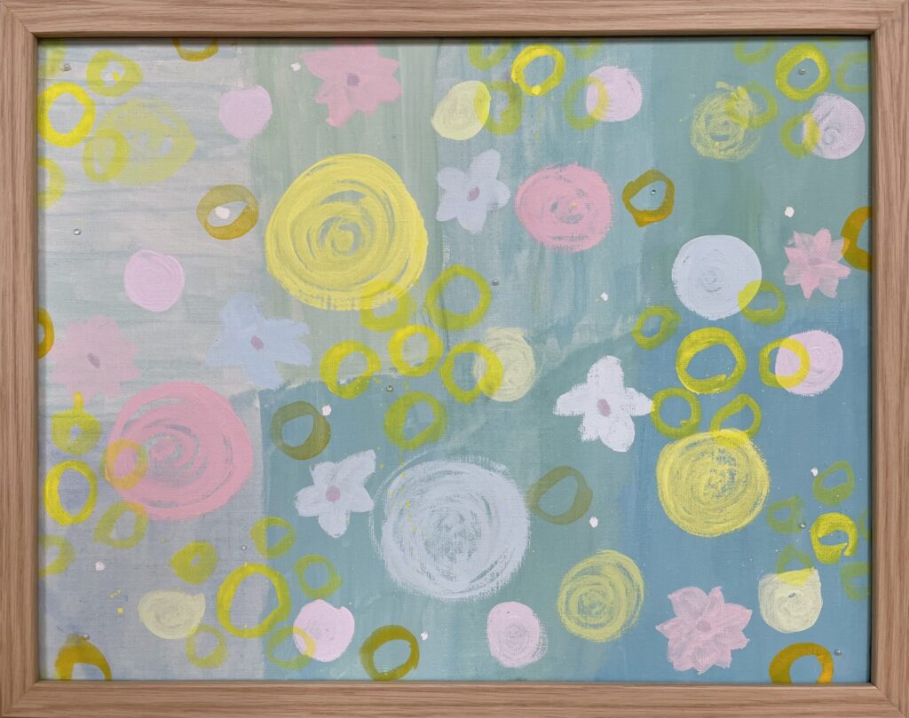 パステルカラーの空