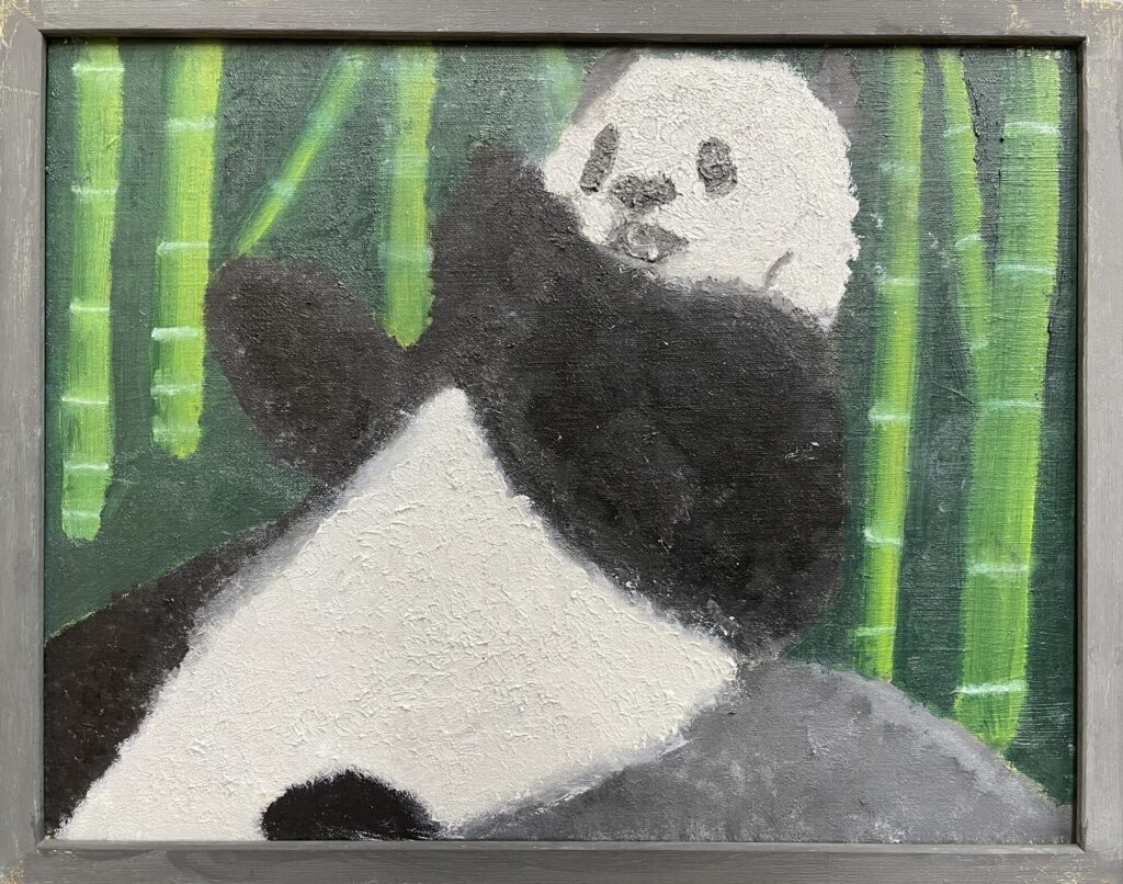 森の中のパンダ