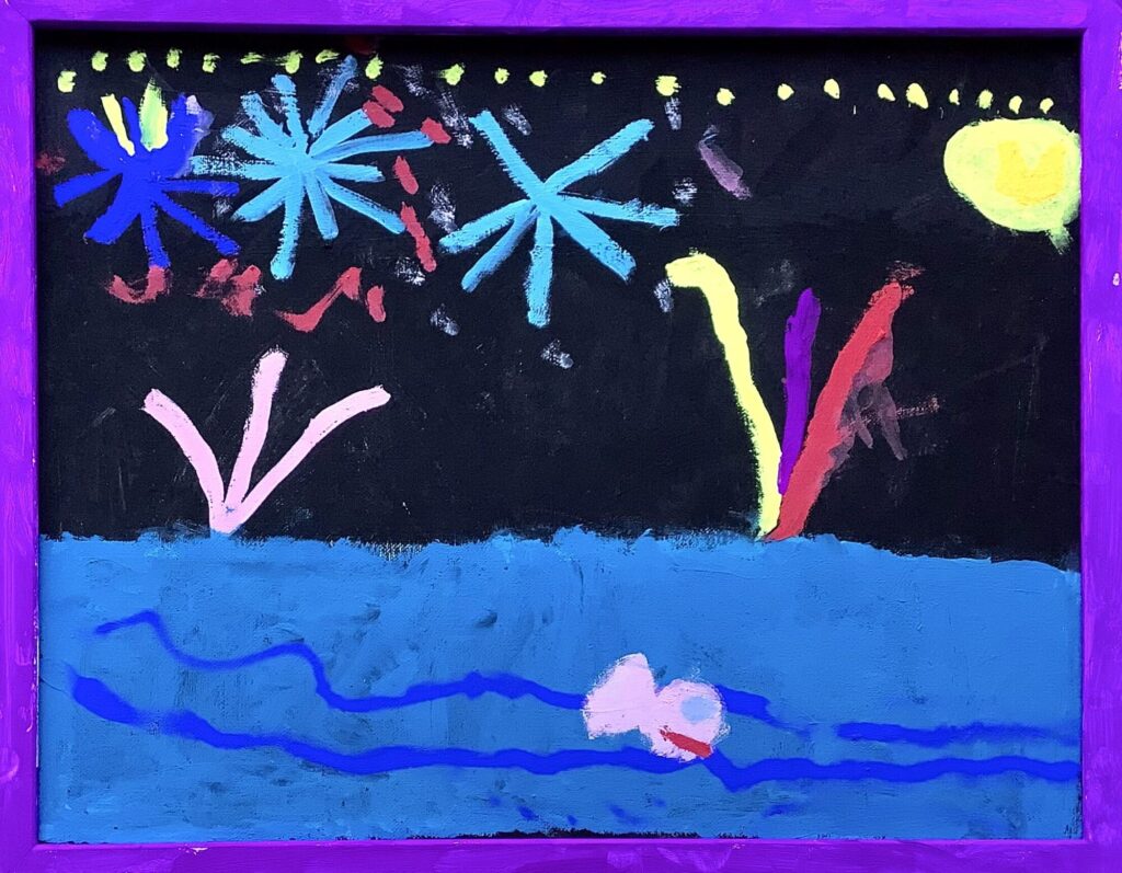 うみからはなびがみえるばしょ