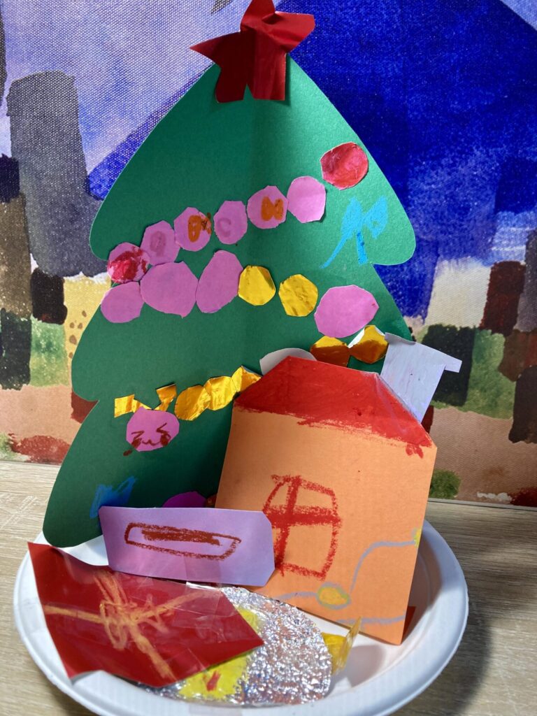 冬のクリスマスツリー