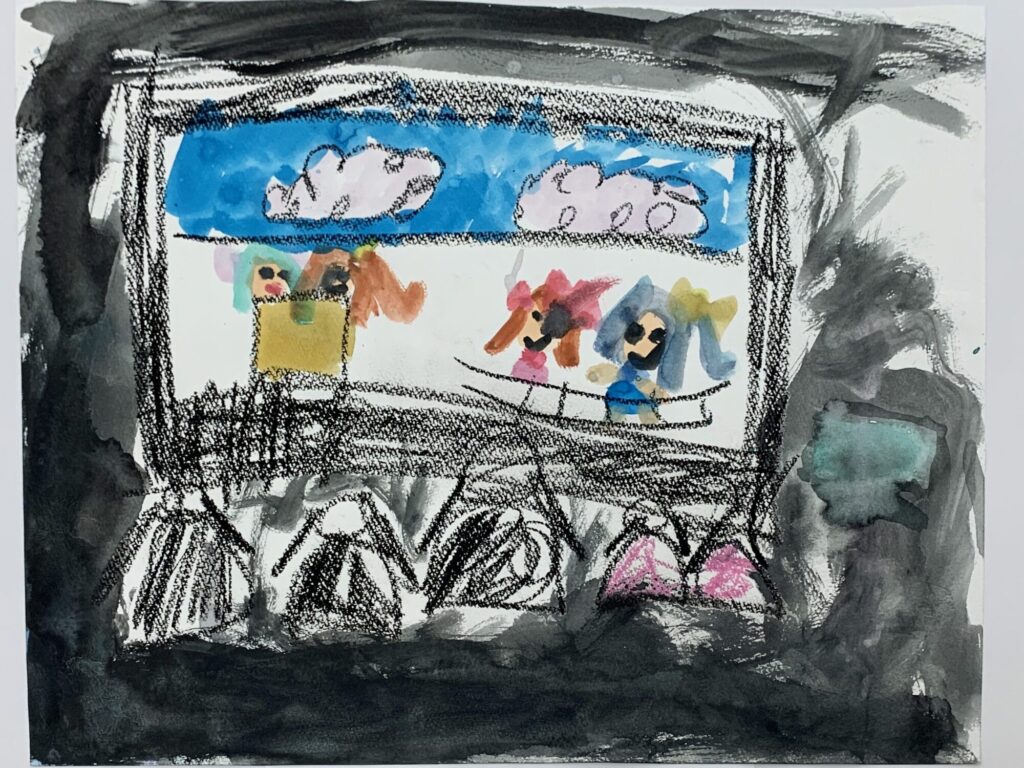 プリキュアのえいがをみたよ