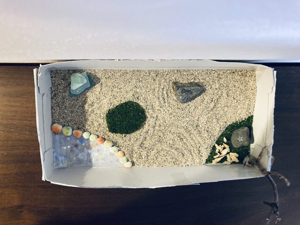 秋の終わりの庭