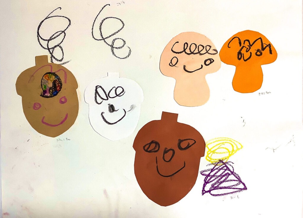 ぴょんこちゃんときのこちゃんとおいも