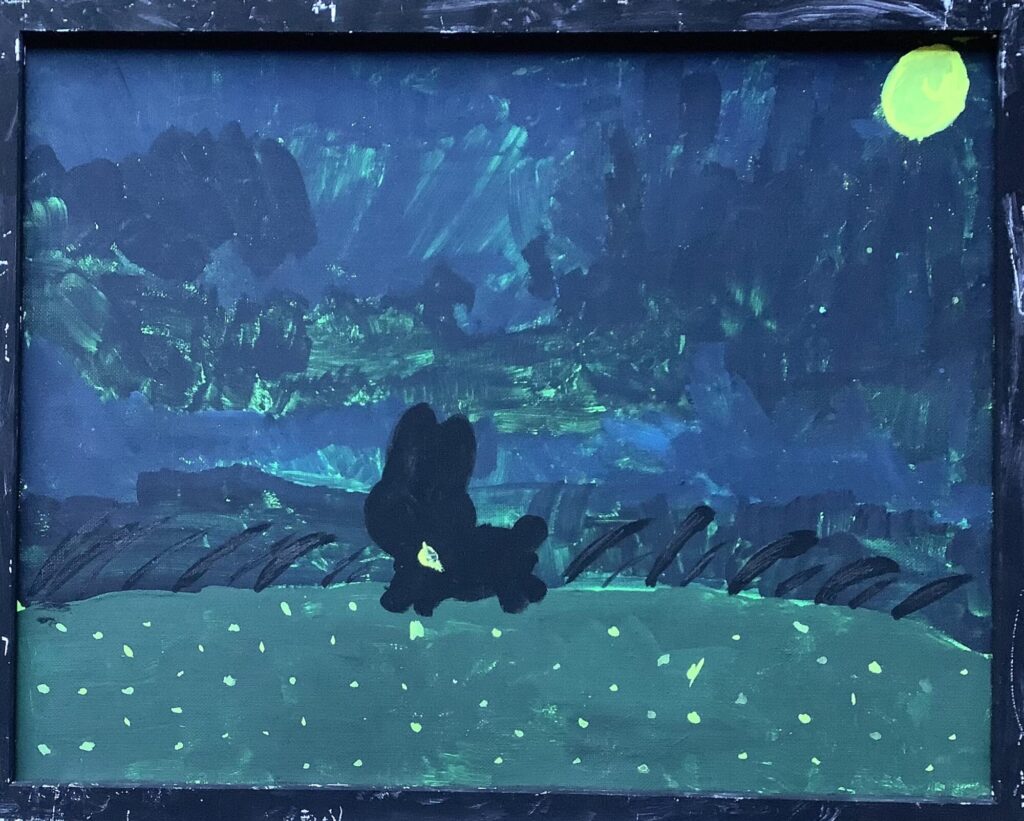 夜を走るうさぎ