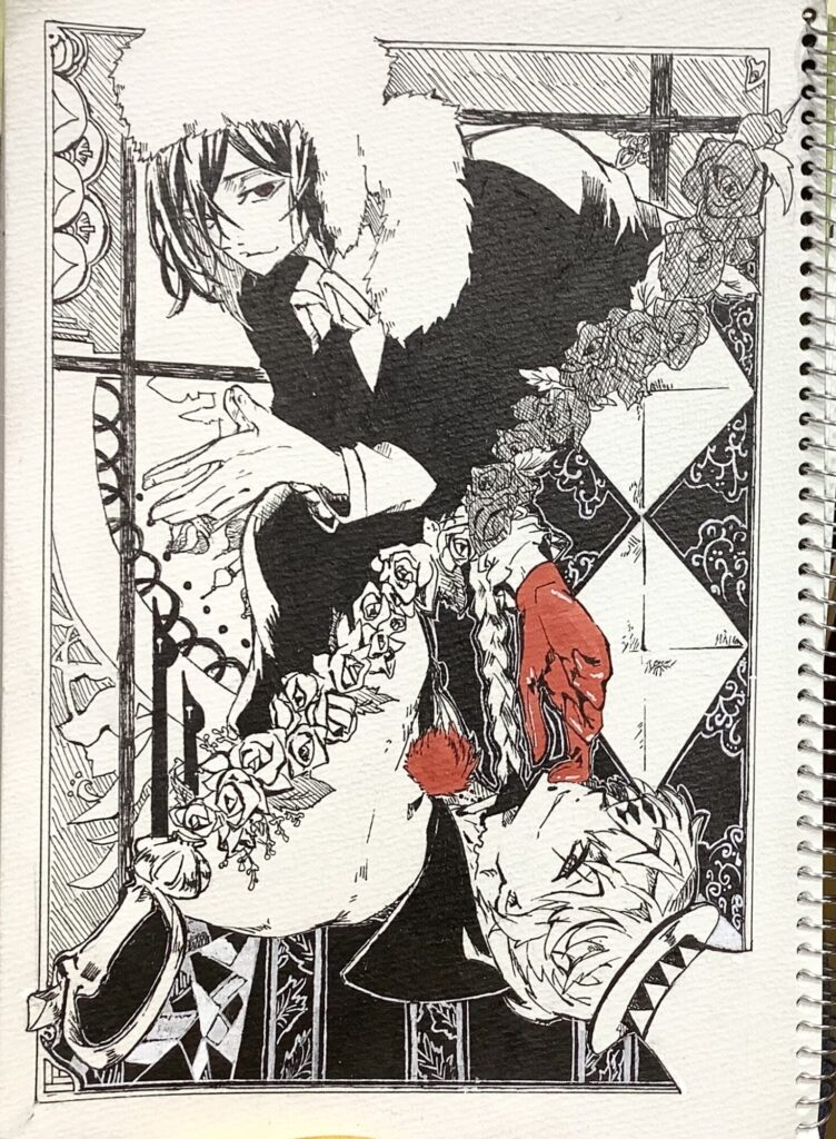 ほんとに描いてる　+｡:.ﾟ(*ﾟOﾟ *)ぉぉﾟ.:｡+ﾟ