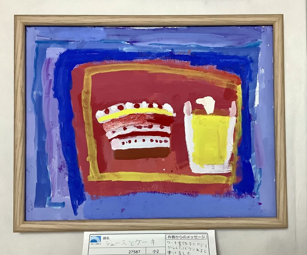 ジュースとケーキ