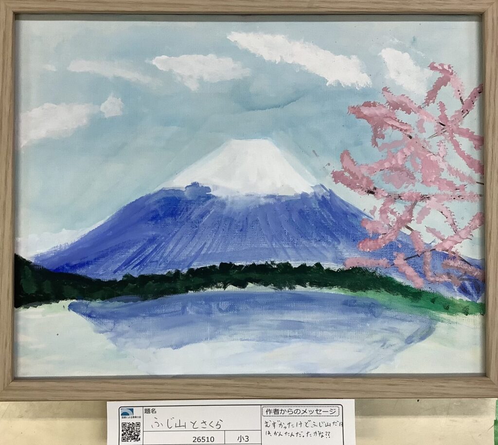 ふじ山とさくら