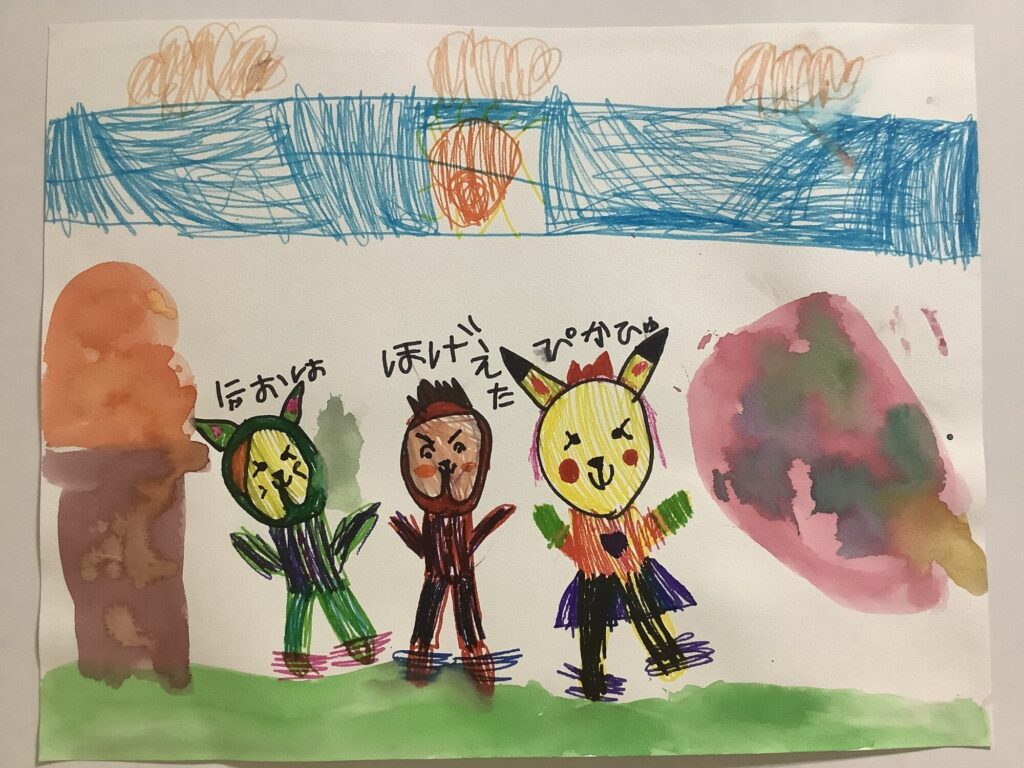 でっかいアイスがでてきてびっくりにゃおはのみみがかがみもちにぶつかった