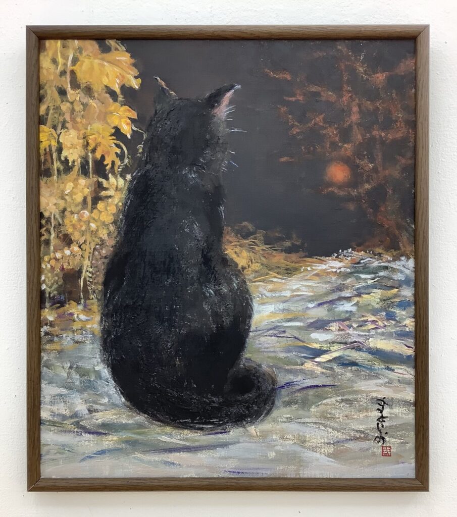 こっちをみている