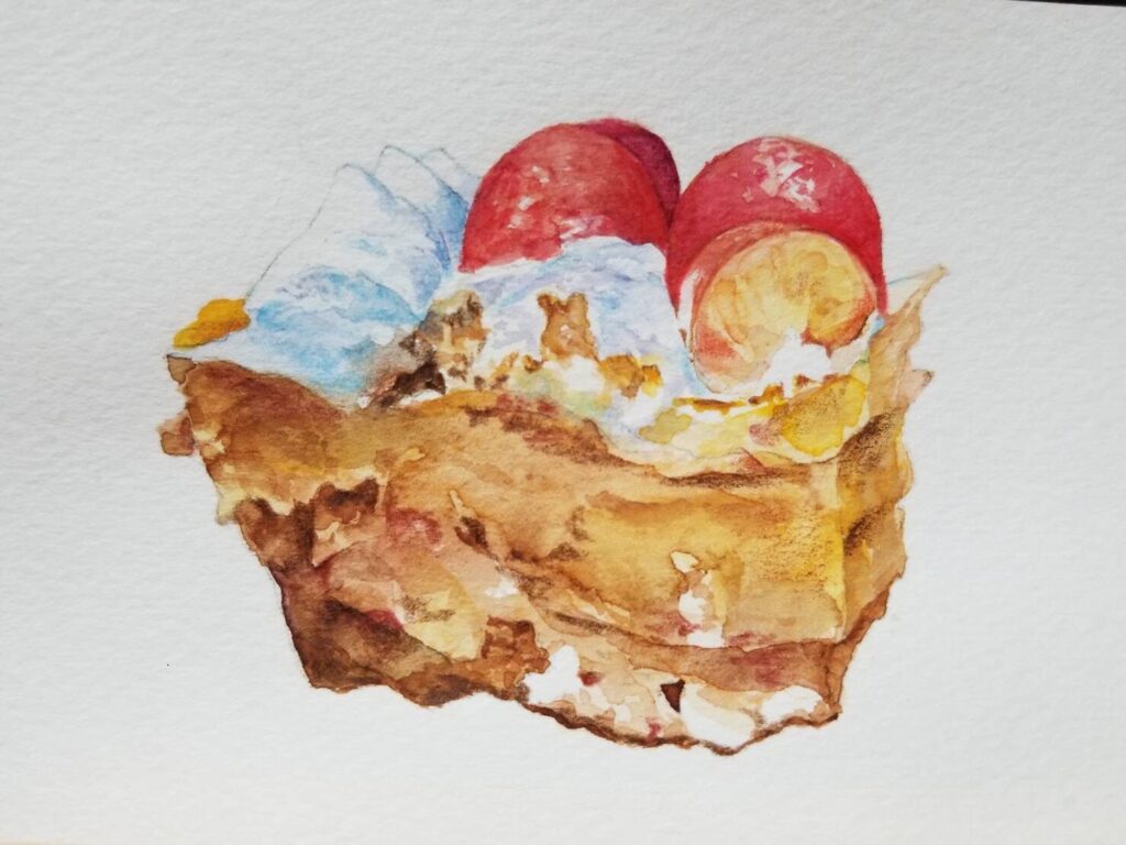 さくらんぼのケーキ