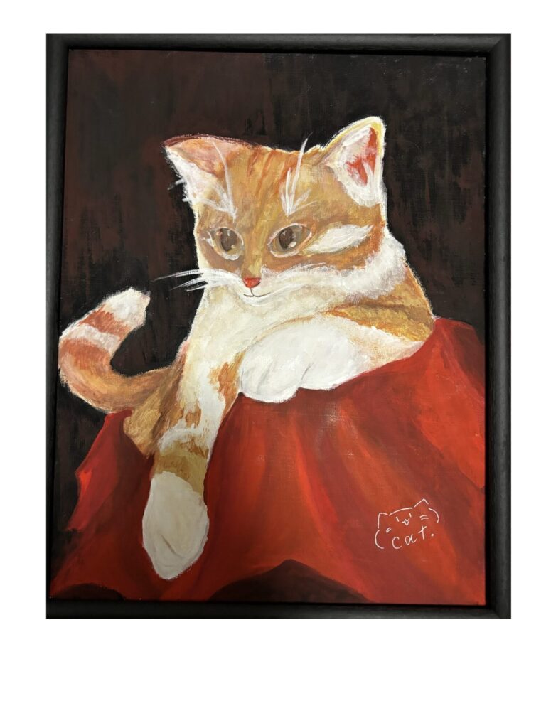 愛猫の肖像画