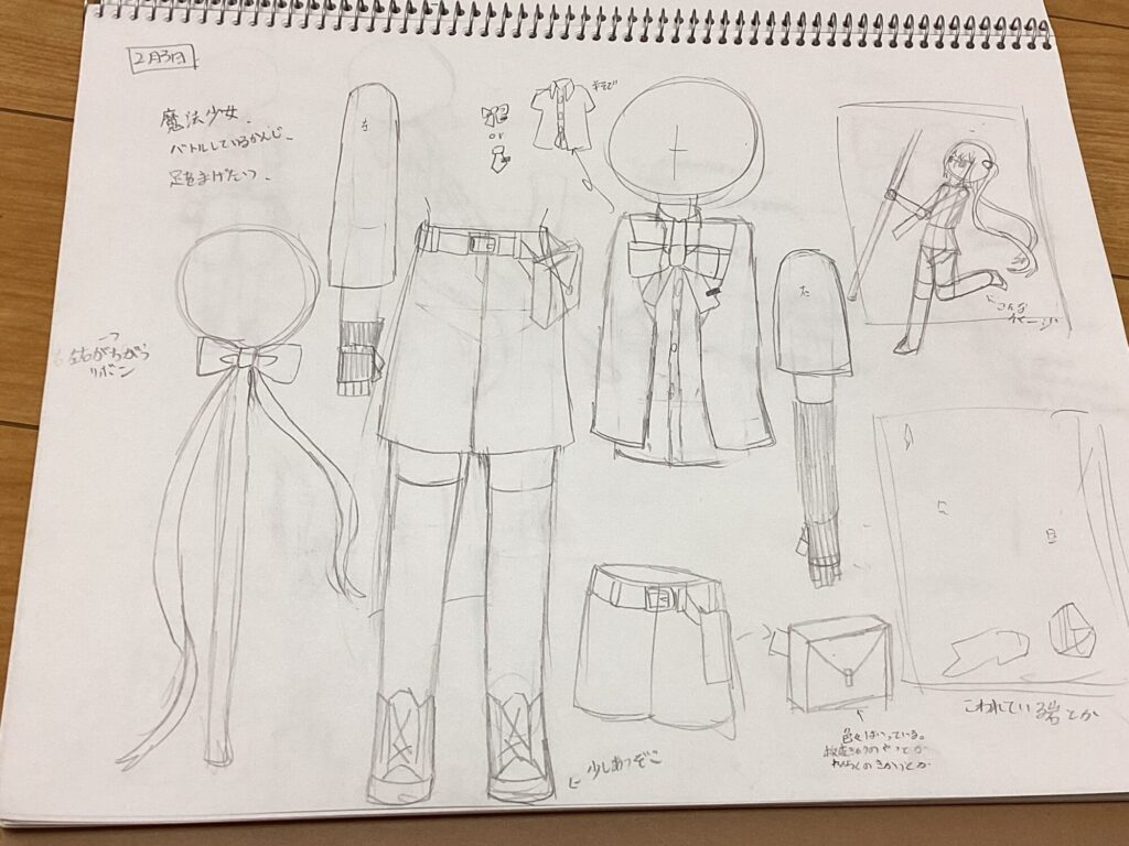 イラスト本の設定とか