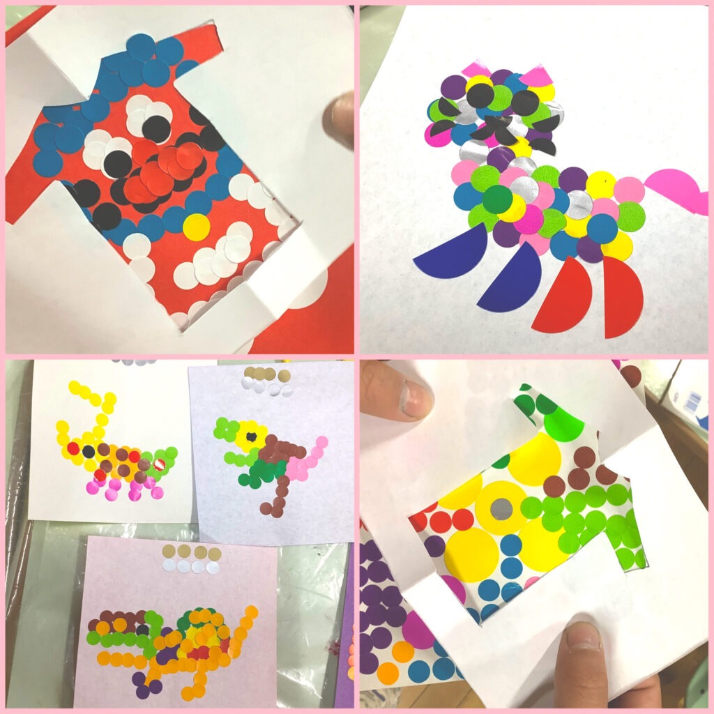 シールでデザイン