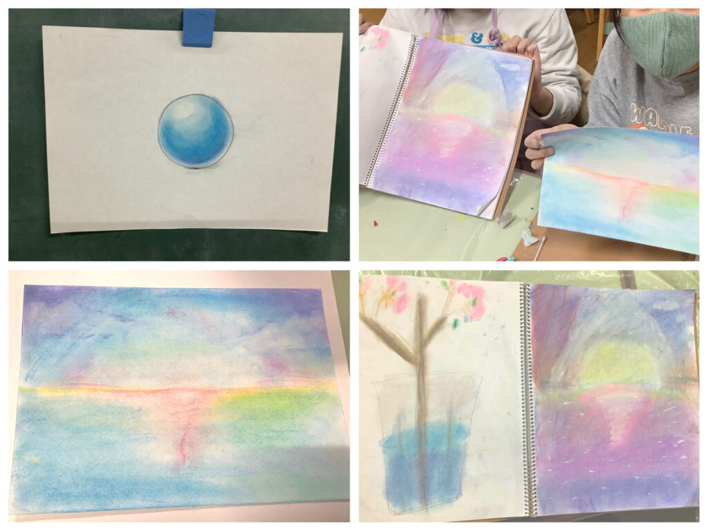 高学年のパステル画