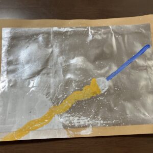 飛び出た絵の具