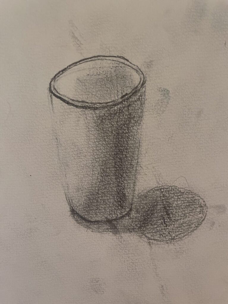デッサン　紙コップ