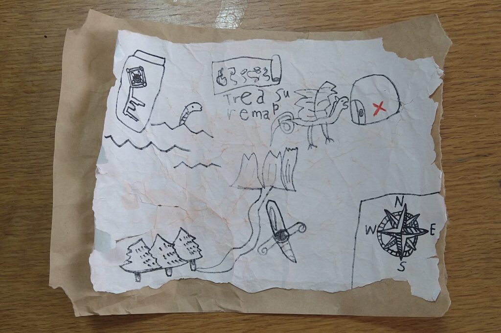 伝説の宝の地図