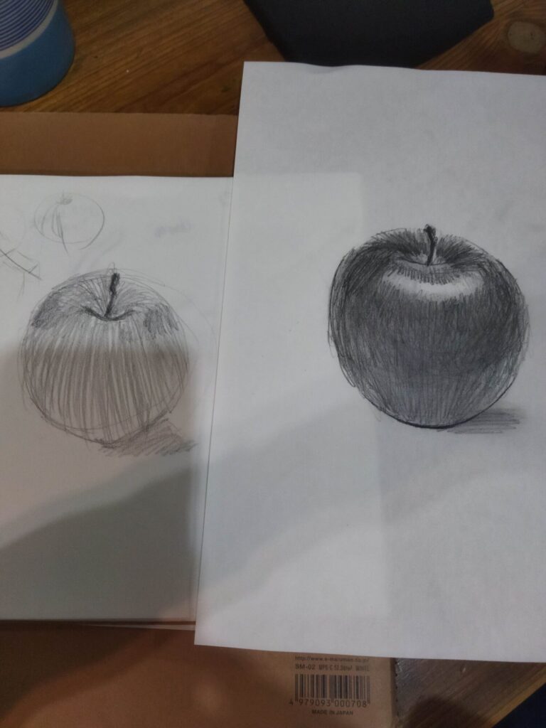 りんごビフォー＆アフター