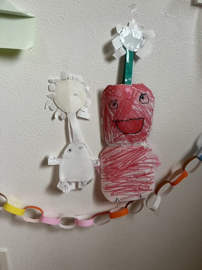 飾り付けとママへのお手紙♫