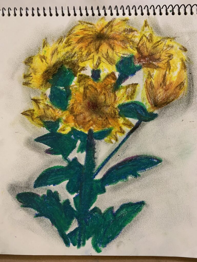 クレヨンの花🖍️