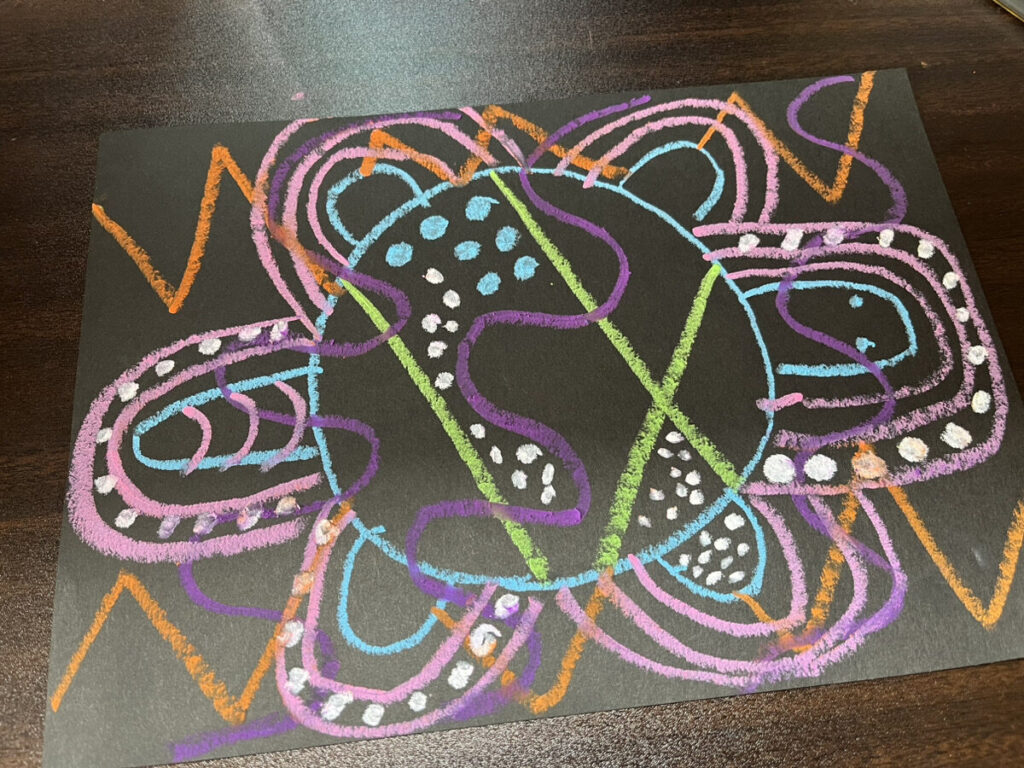 アボリジナルアートに挑戦したよ