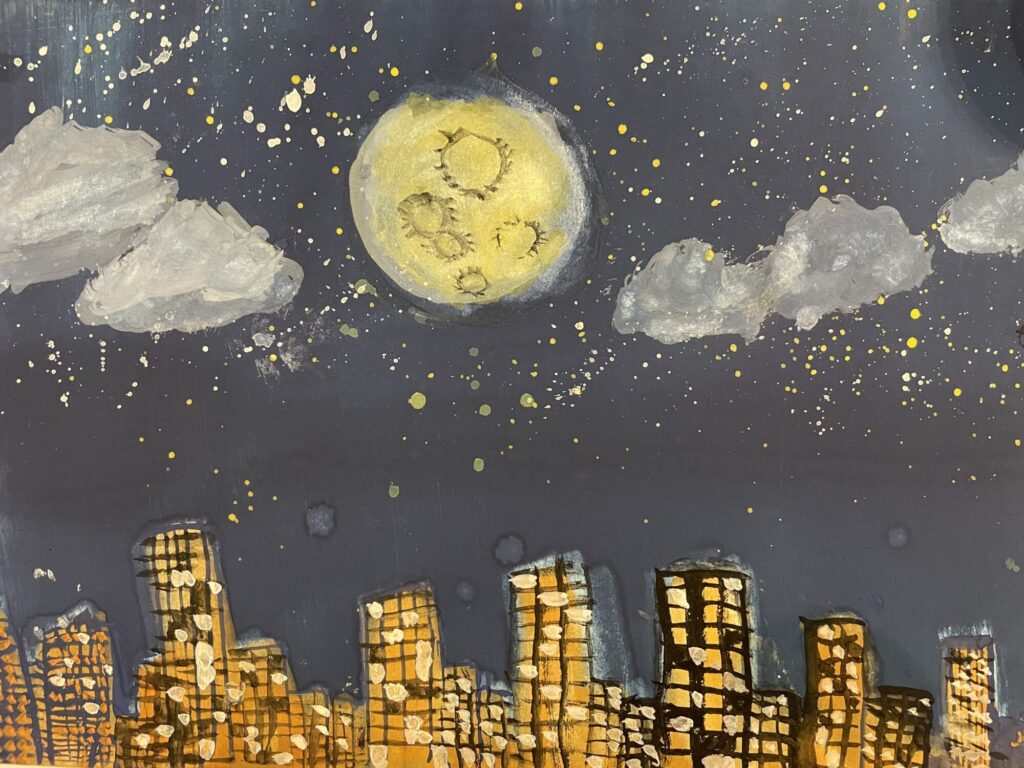 第三期講座3回目　夜空とビル