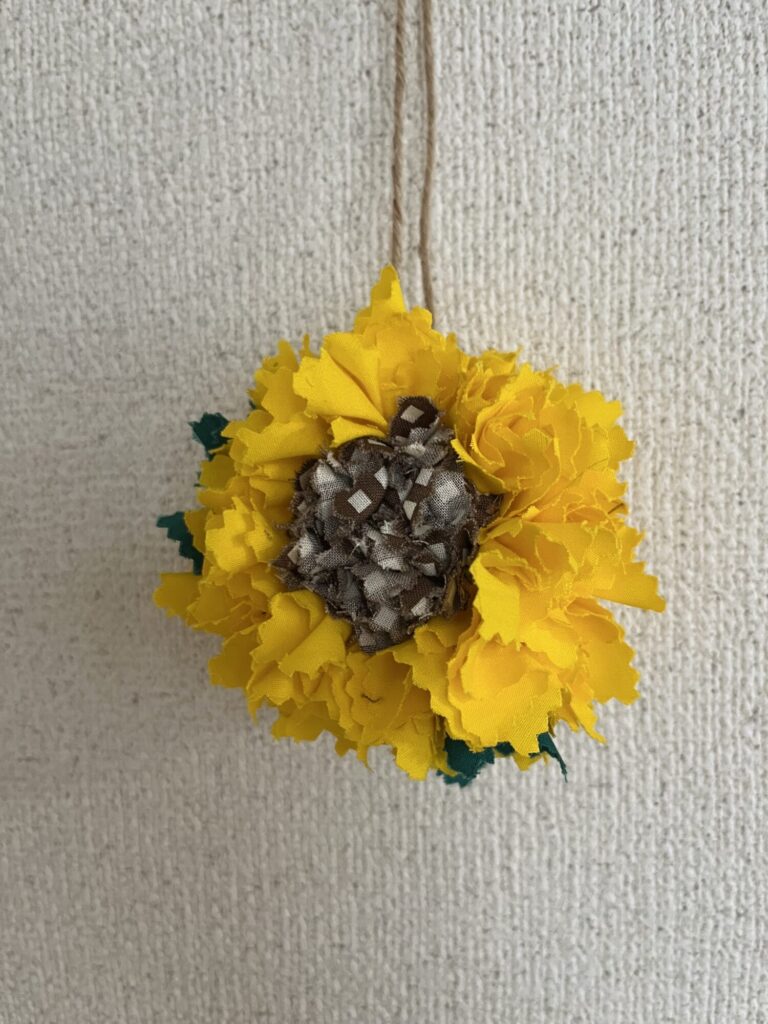 ひまわりの飾り