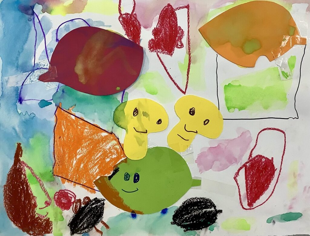 キノコが2個お家に入ってるよ