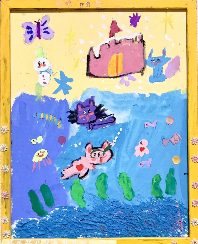 ふゆのつめたいプール