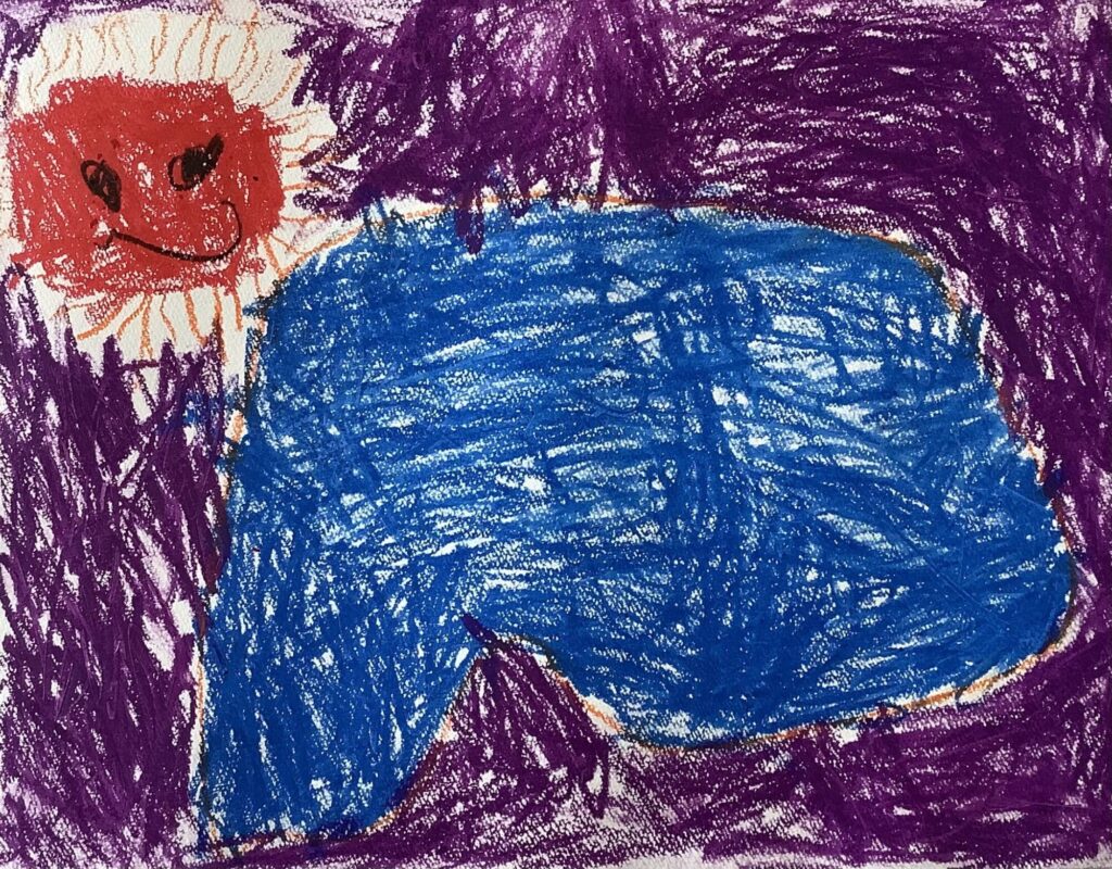 太陽とオレンジの海