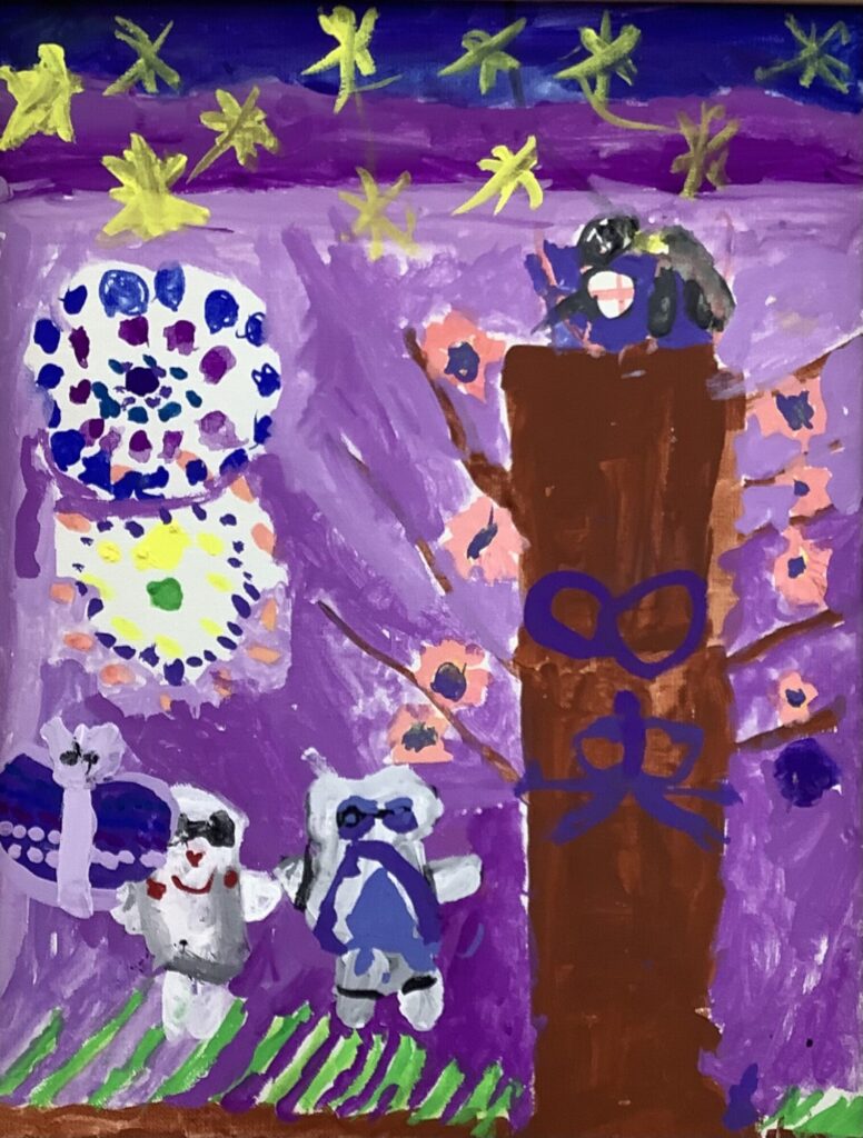 夜空に輝く花火