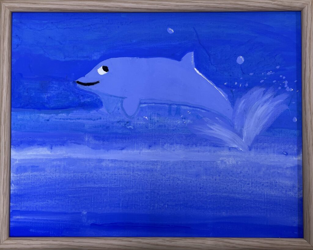 ジャンプするいるか