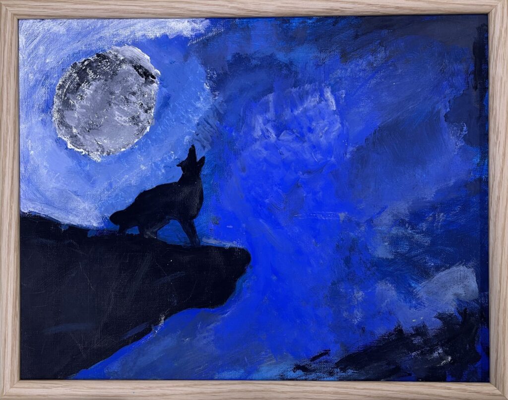 崖の上のオオカミ