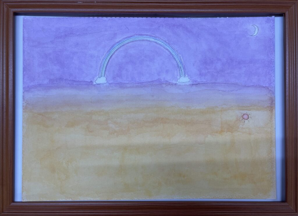 雨あがりのゆうやけ