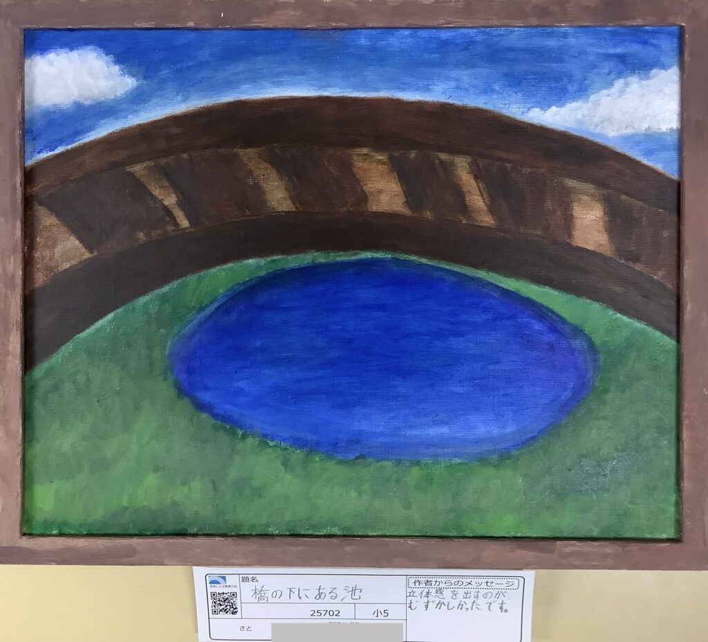 橋の下にある池