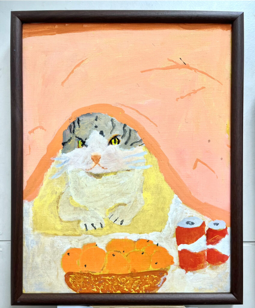 温かいこたつにいるねこ☺️