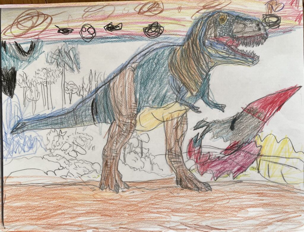 ティラノサウルス🦖大人の塗り絵