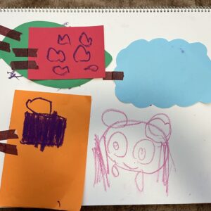 こうえんでかくれんぼおえかき