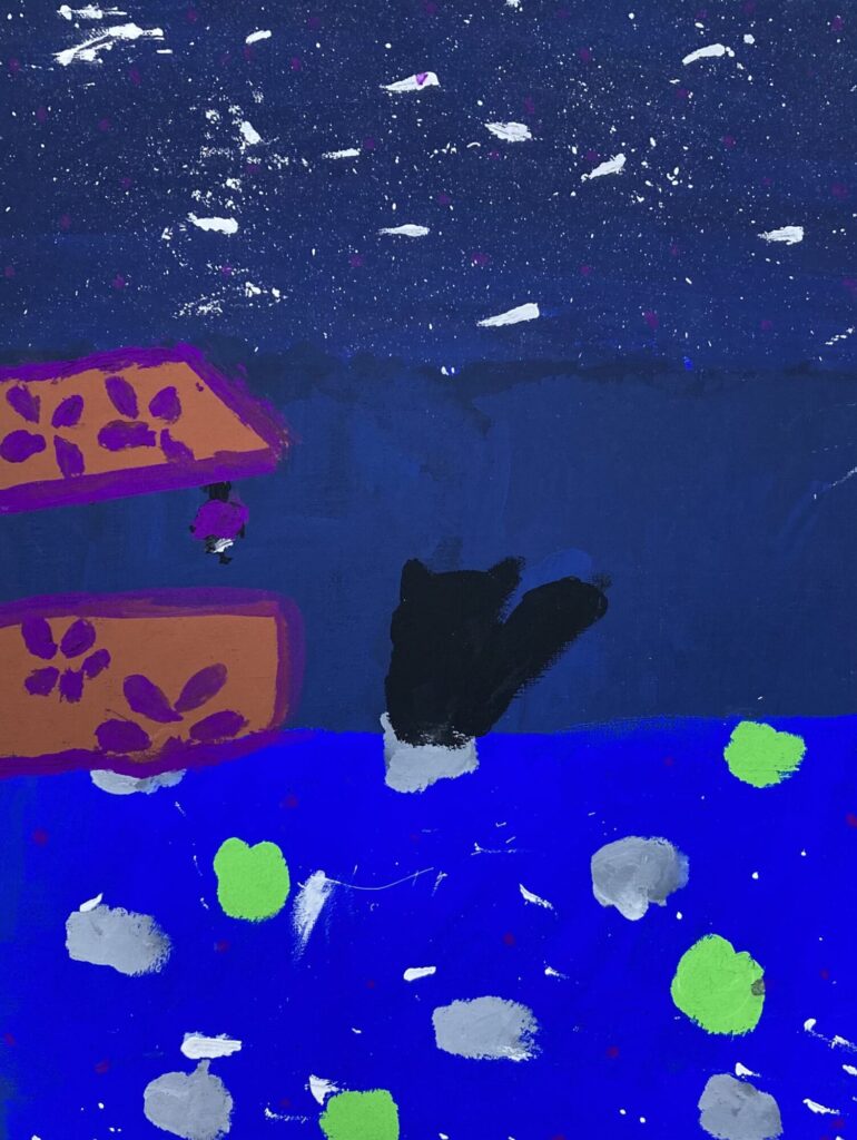 ながれ星と黒ねこ