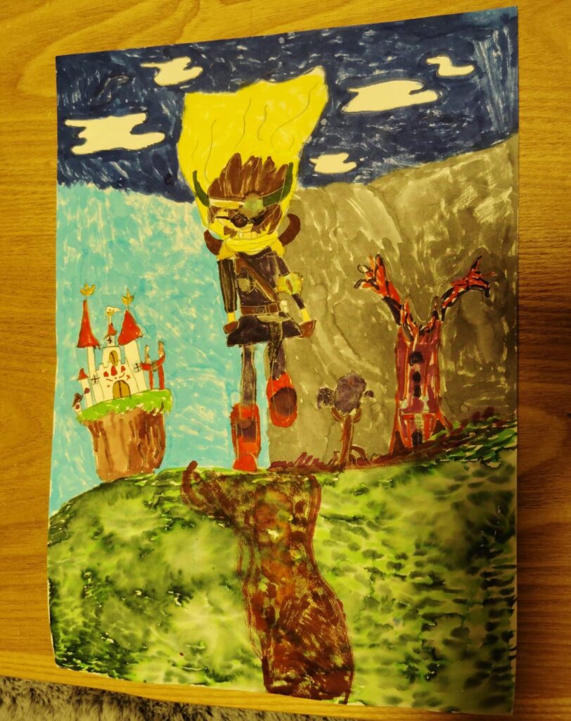 片方に謎のメガネをかけた勇者