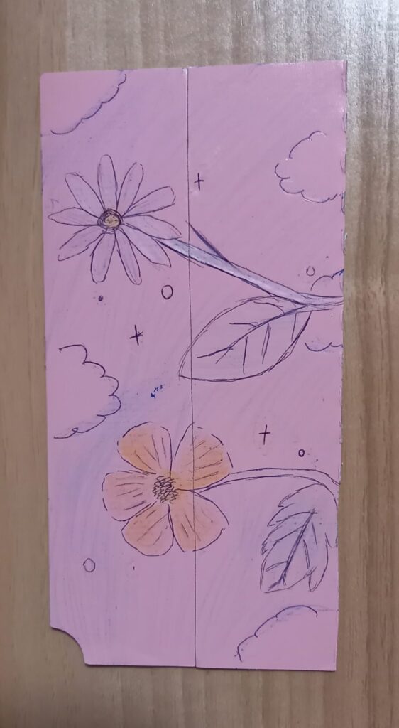 お花の手書きしおり🌸