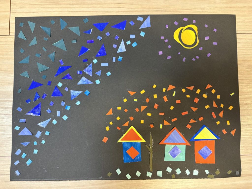 きれいな夜空とまち