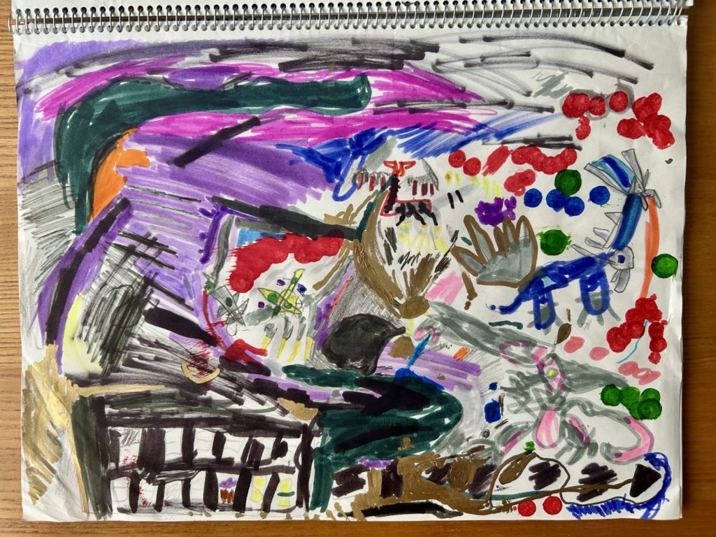 ポケモンたちがたたかっている