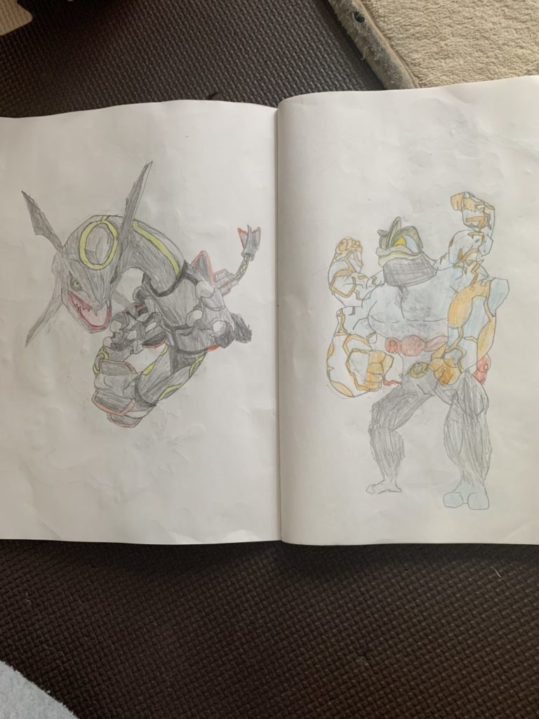 黒レックザーとKYODAIMAXカイリキー