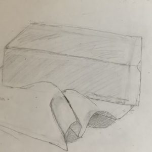 雑巾とレンガ　あたり