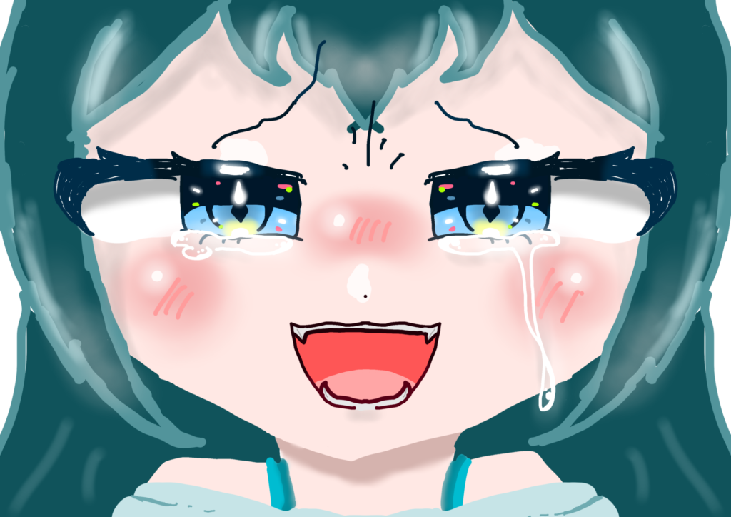 目の色を塗る練習